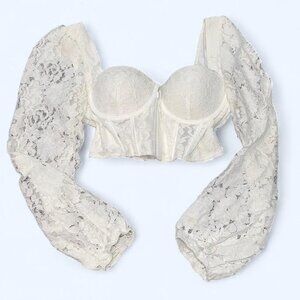 Windsor White Lace Corset Top